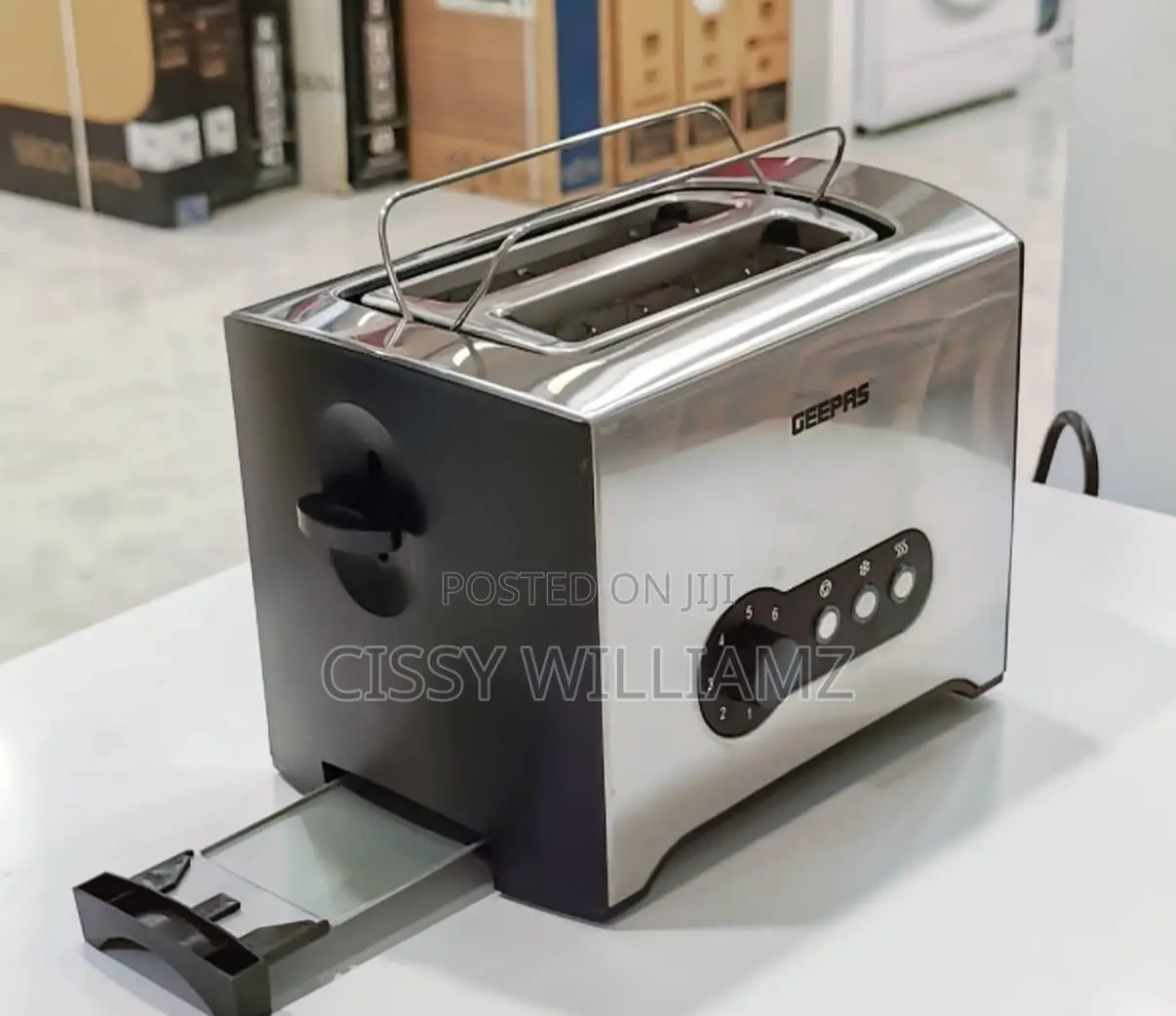 Geepas 900w 2 Slice Bread Toaster