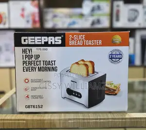 Geepas 900w 2 Slice Bread Toaster