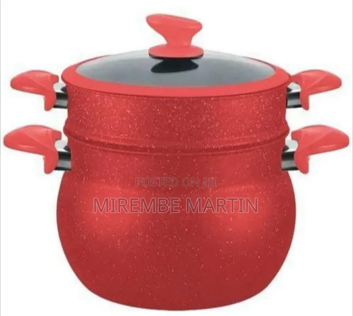 Two-Tier Non-Stick Steamer and Cooking Pot Set