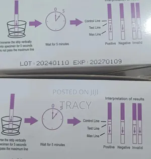 Boxes of 100 HCG Pregnancy Test Strips