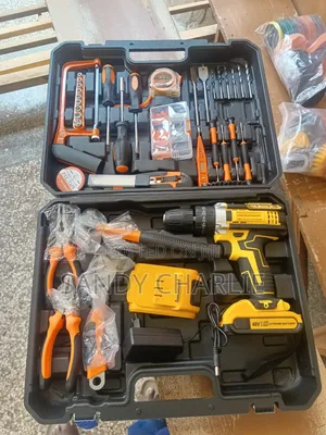 Tool Kit With Cordless Drill(5)