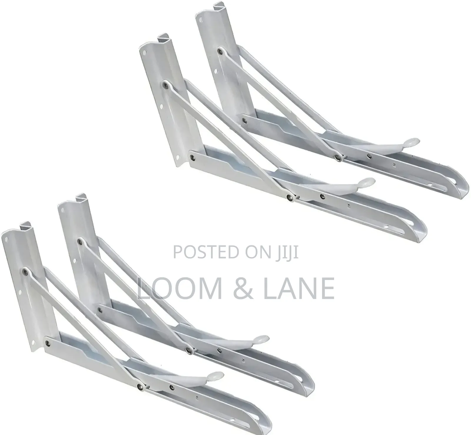 10" Heavy-Duty Metal Folding Shelf Brackets a Pair