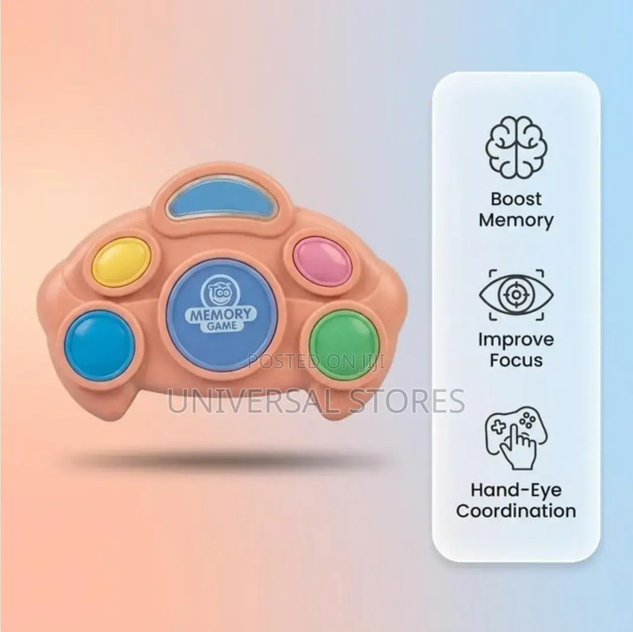 Sty Kids Memory Game Toy Fun Interactive Light Up Buttons