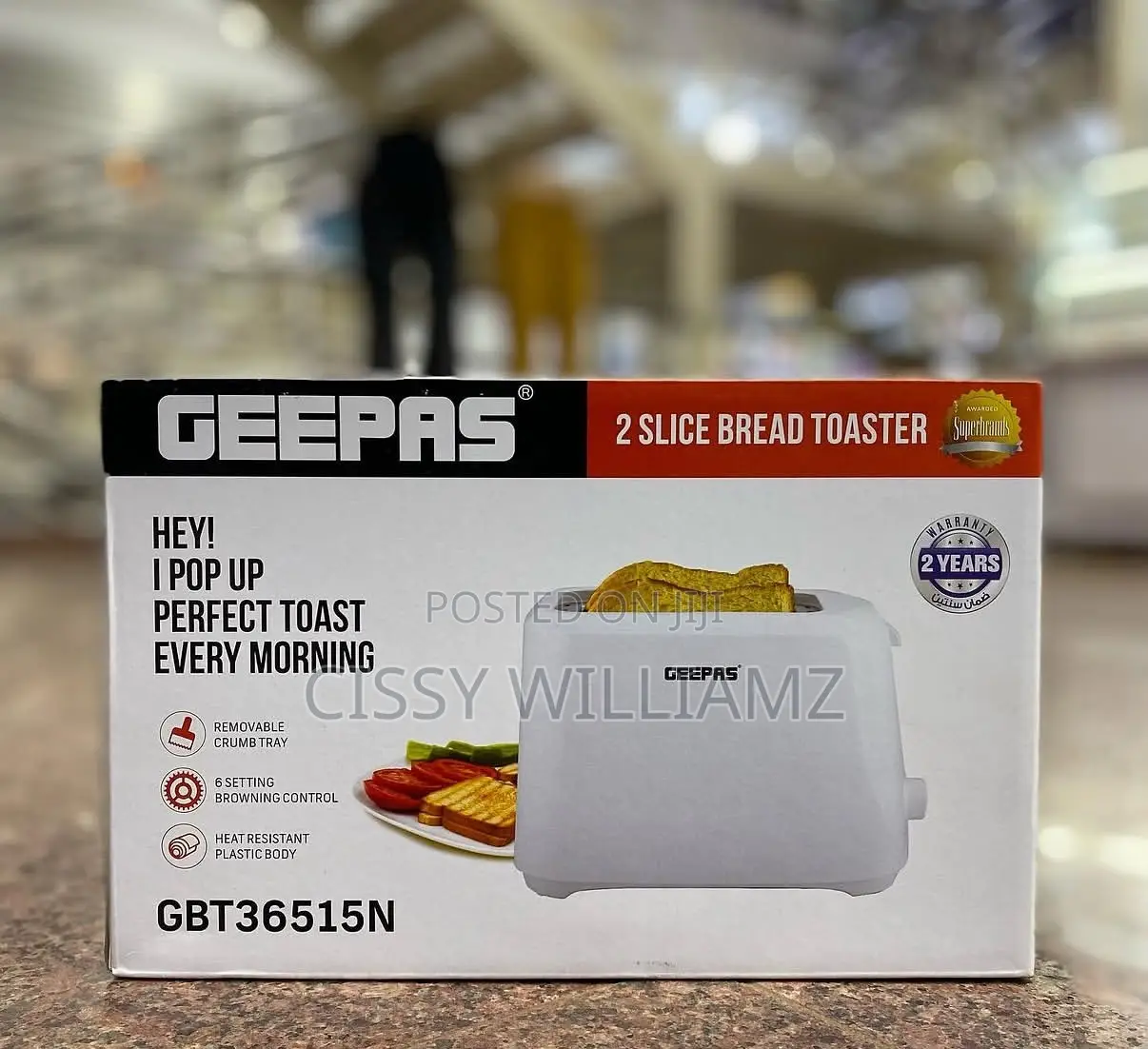 Bread Toaster 2 Slice