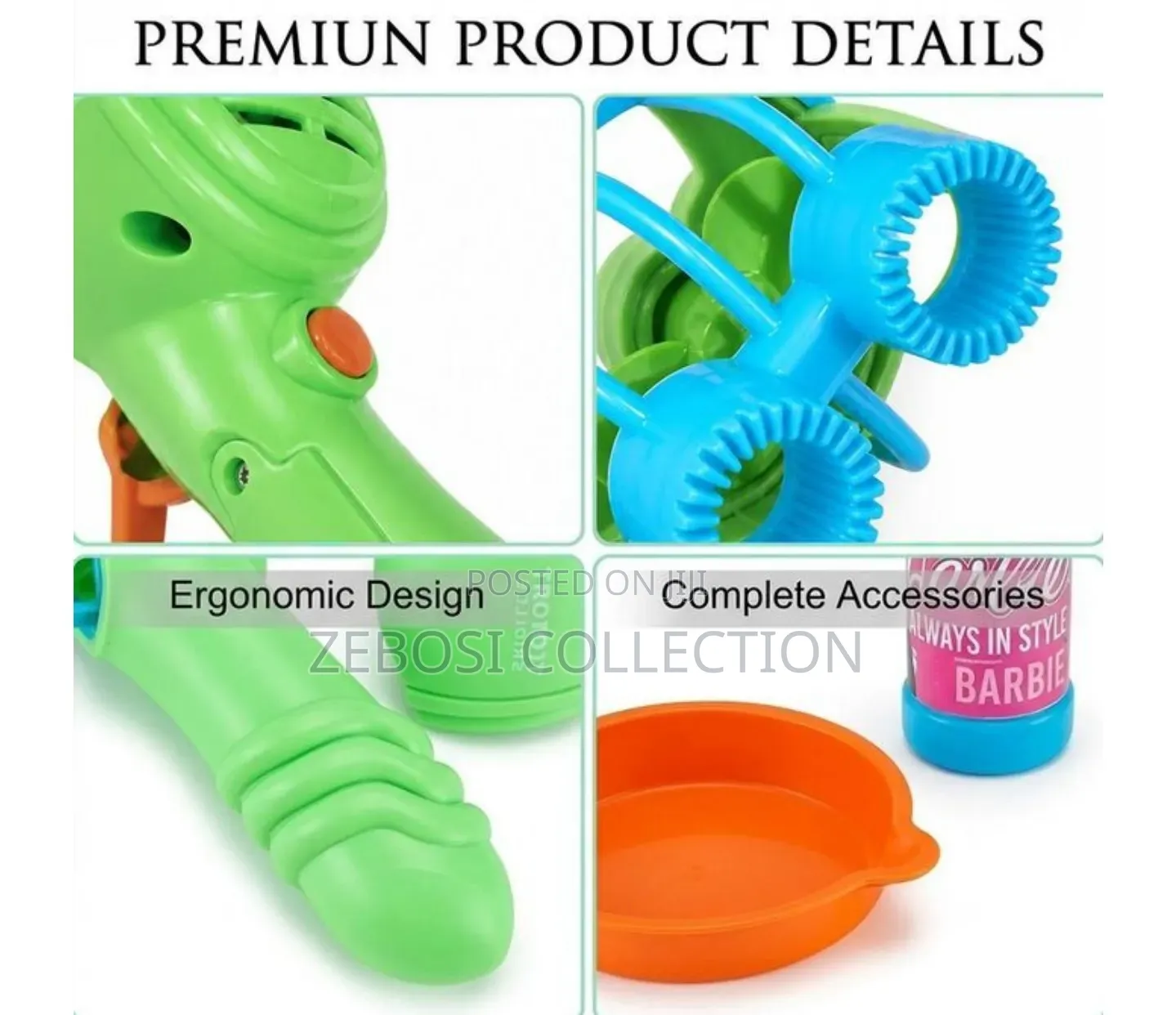 STY Children's Fan Bubble Machine (AA 1.5V Batteries Not Included)