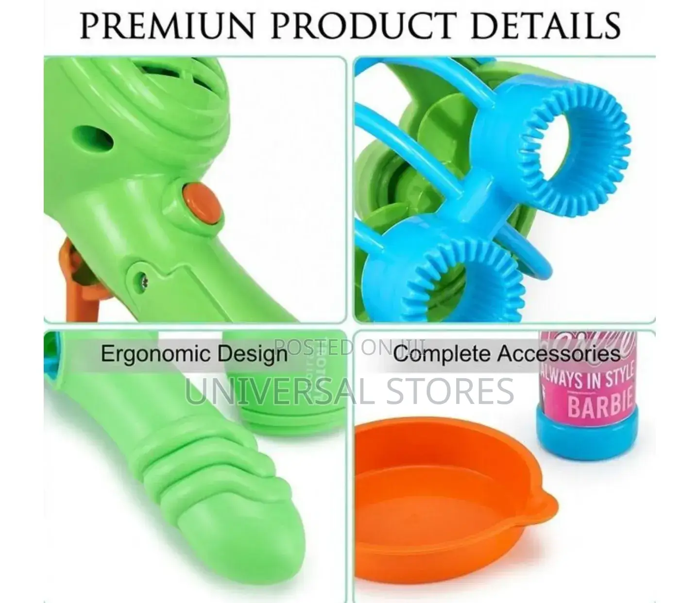 STY Children's Fan Bubble Machine (AA 1.5V Batteries Not Included)