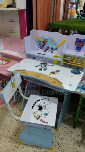 Adjustable Kids Study Desk &Amp; Chair Set With Storage
