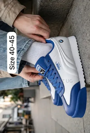 Blue , White K Shoes Man's Shoes SSS Puma Roma