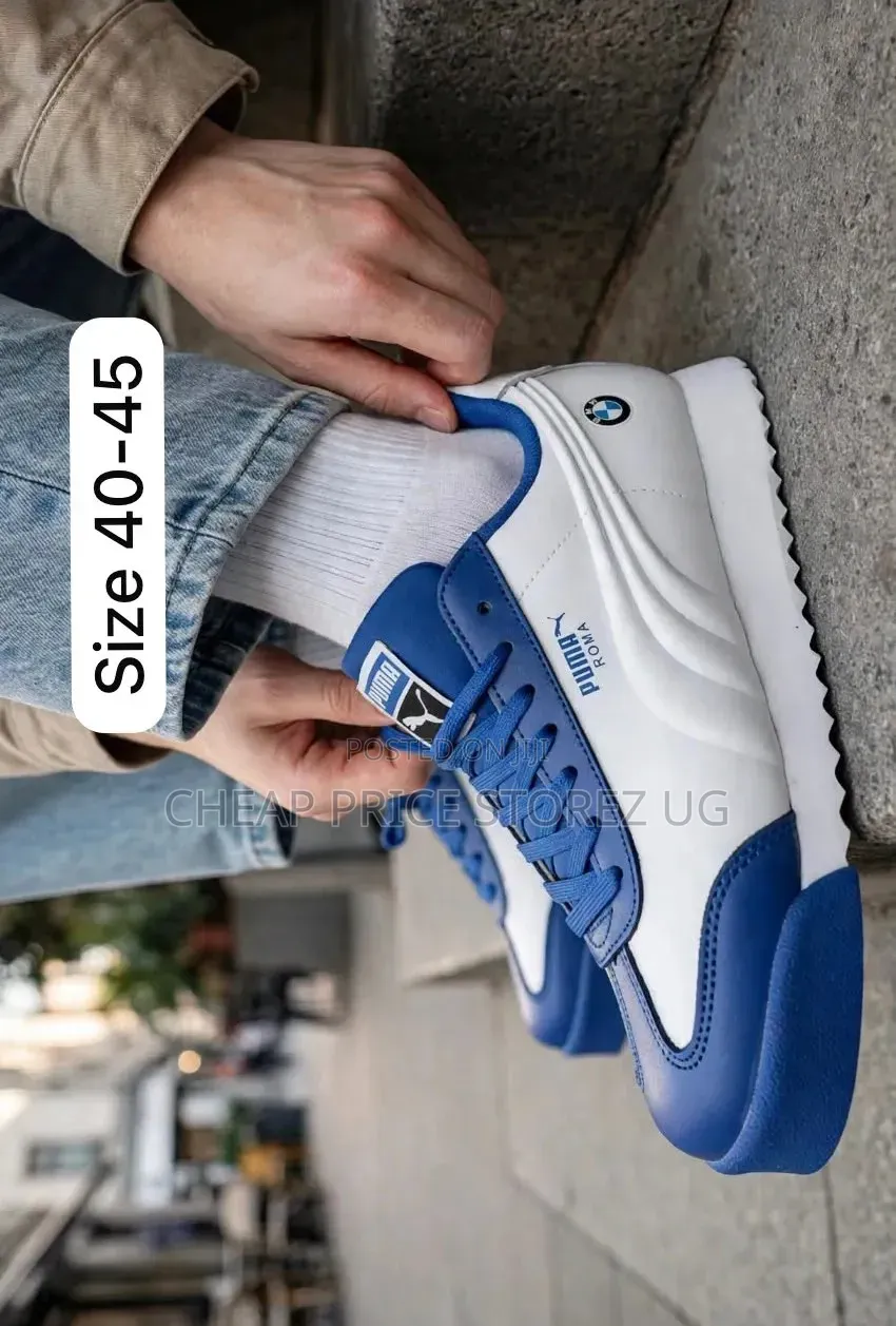 Blue , White K Shoes Man's Shoes SSS Puma Roma