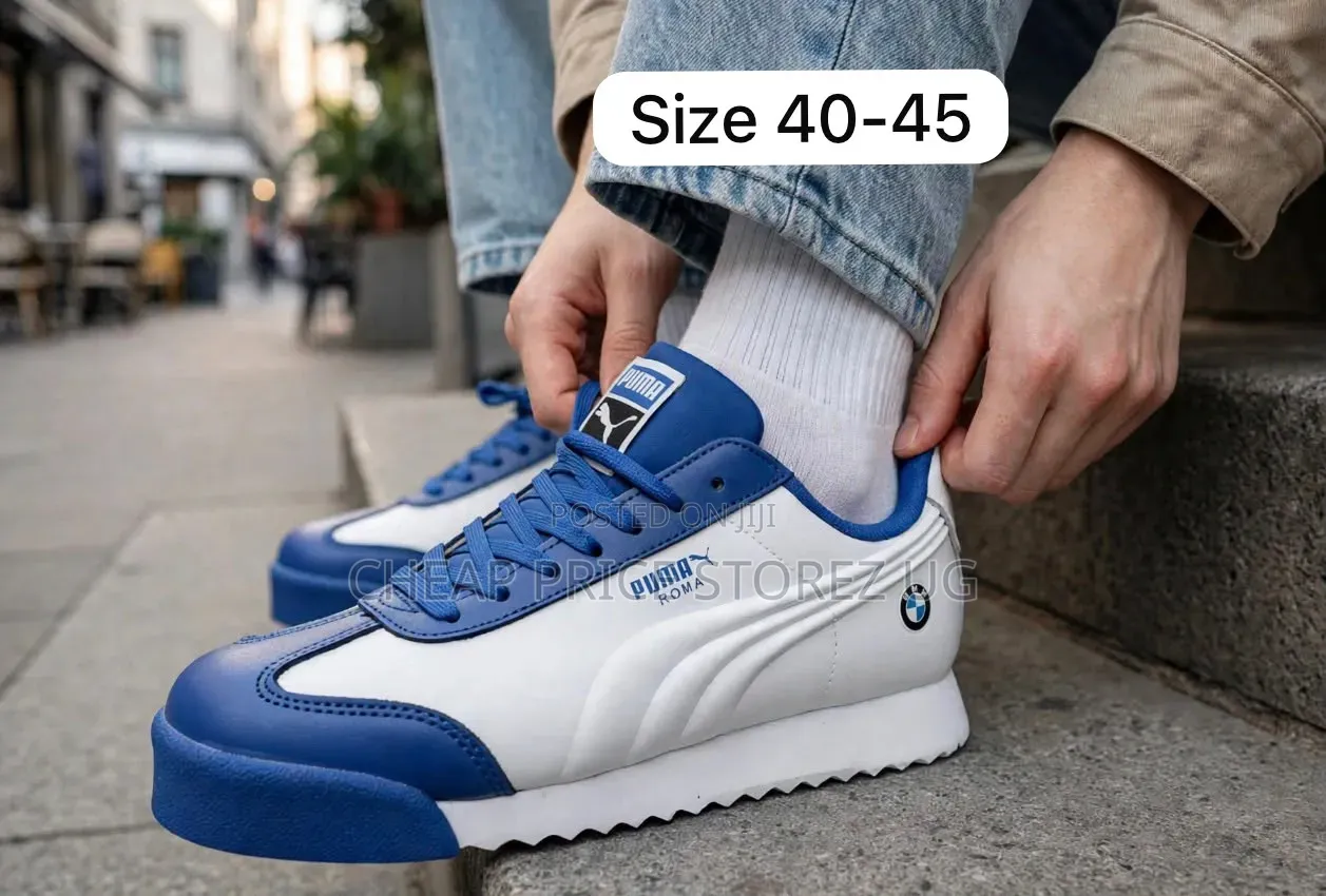 Blue , White K Shoes Man's Shoes SSS Puma Roma