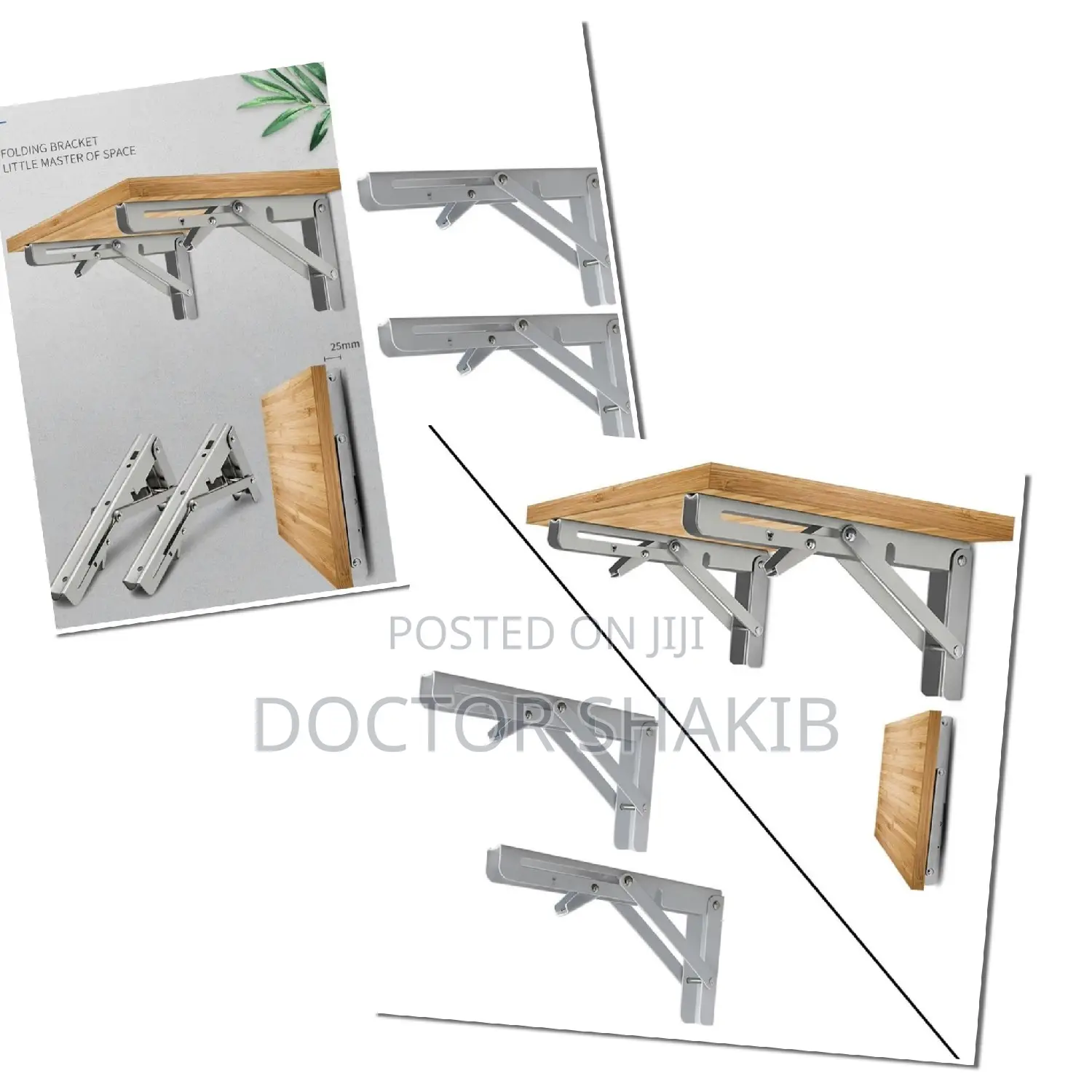 18" Heavy-Duty Folding Shelf Brackets