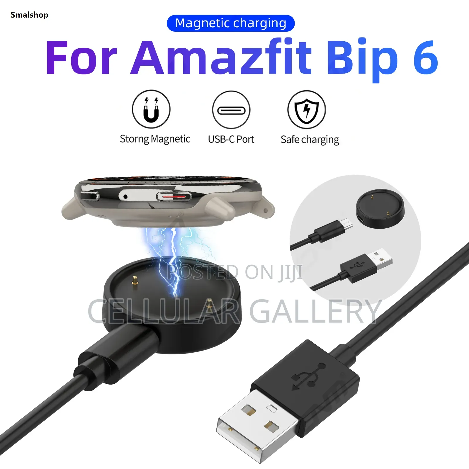 Amazfit Smart Watch Charger for Bip 6 and Active 2