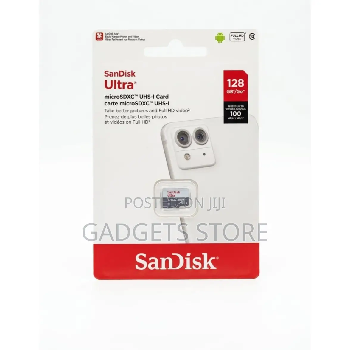 SanDisk Ultra 128GB microSDXC UHS-I Memory Card
