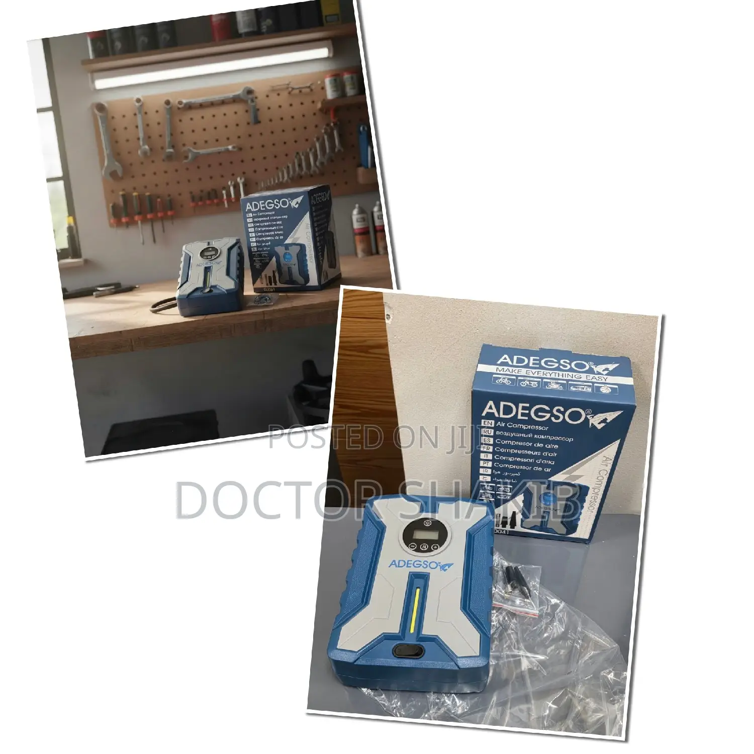 12V Adegso Digital Portable Air Inflator