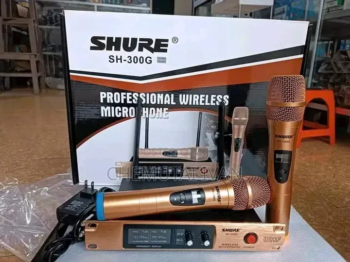 Dual Dynamic Vocal Wireless Microphone Set System
