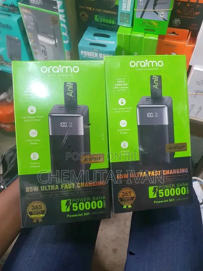 50000mah Oraimo Power Bank Fast Charging