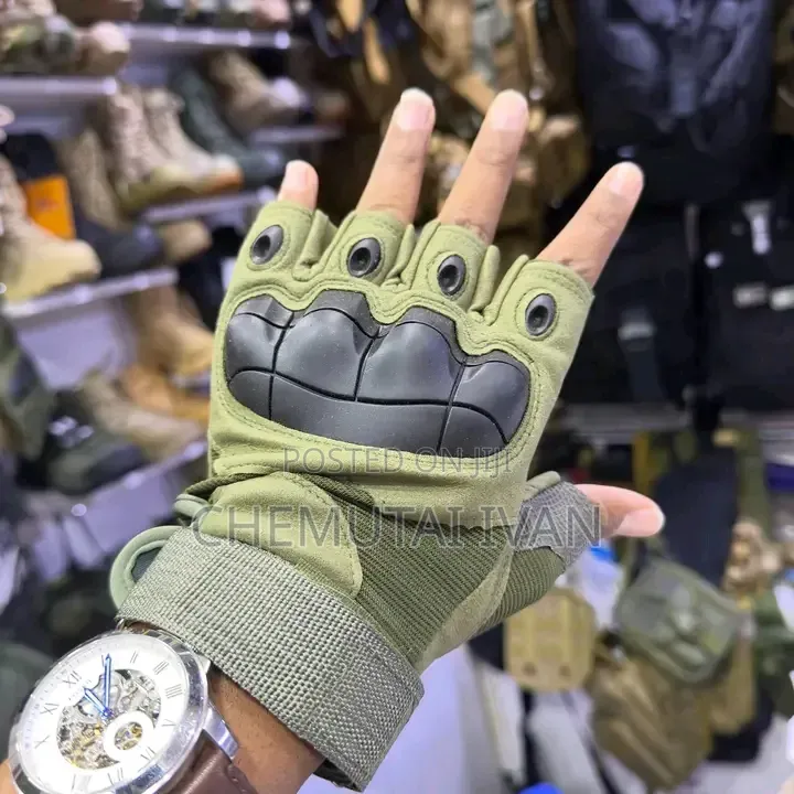 Hard Knuckle Half Finger Gloves