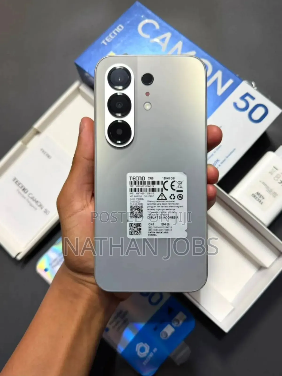 New Tecno Camon 50 256 GB Silver