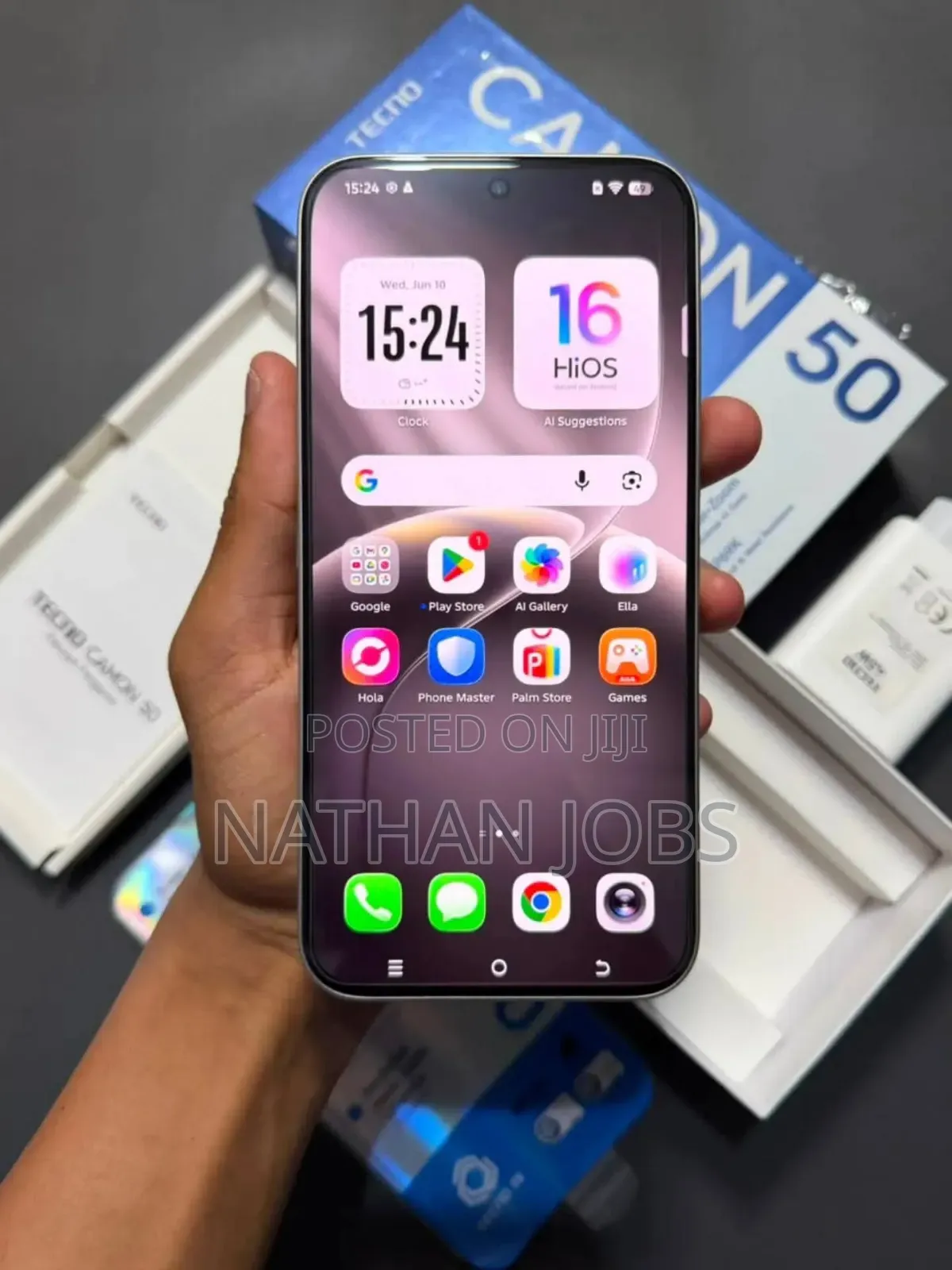 New Tecno Camon 50 256 GB Silver