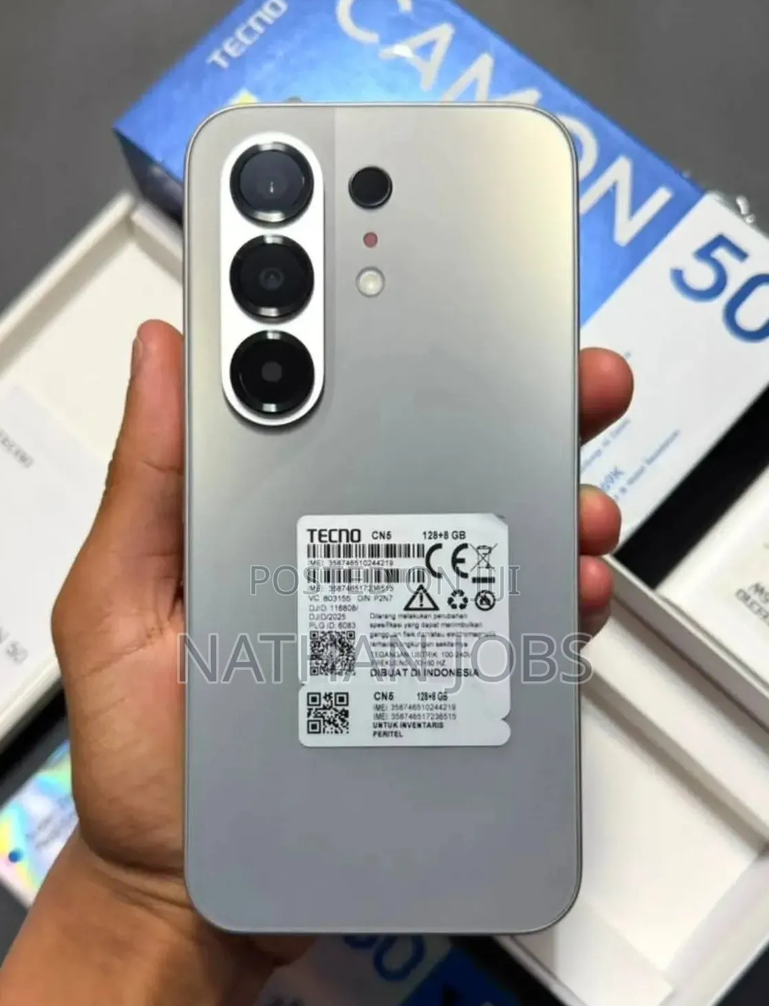 New Tecno Camon 50 256 GB Silver