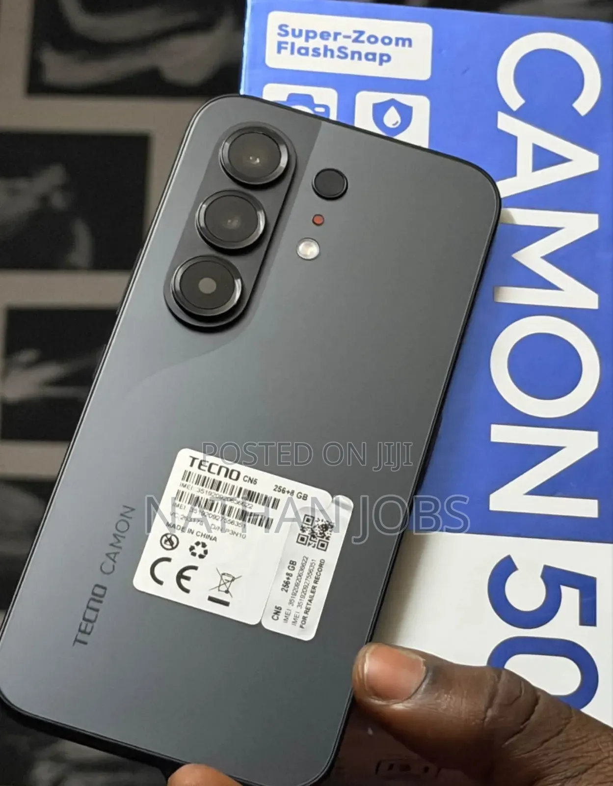 New Tecno Camon 50 256 GB Black
