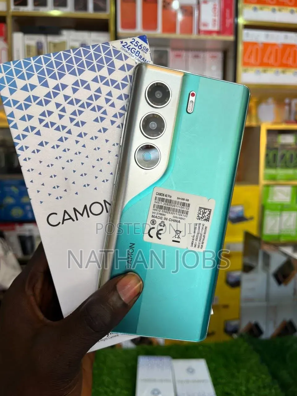 New Tecno Camon 40 Pro 4G 256 GB Green