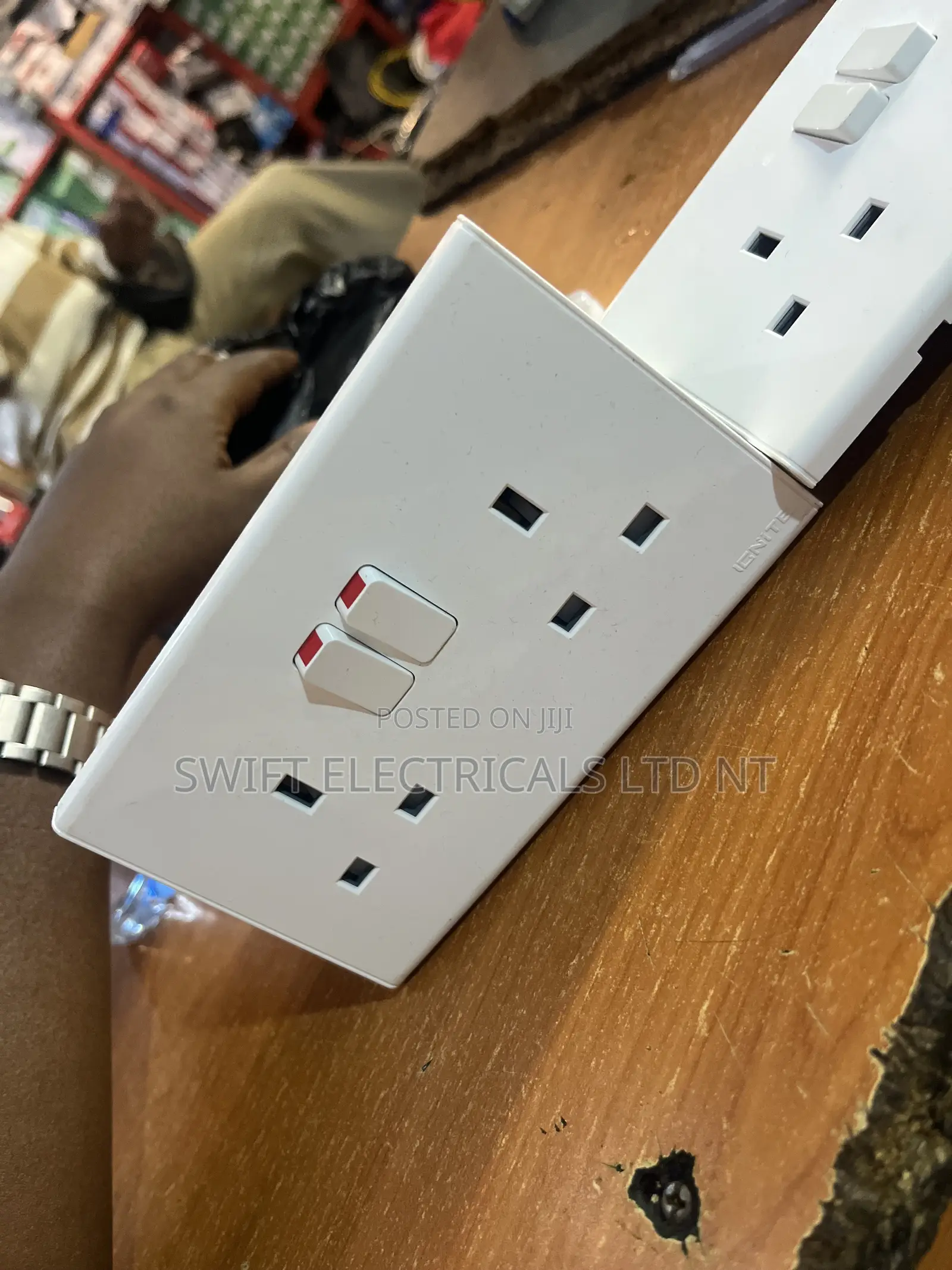 Double Sockets White