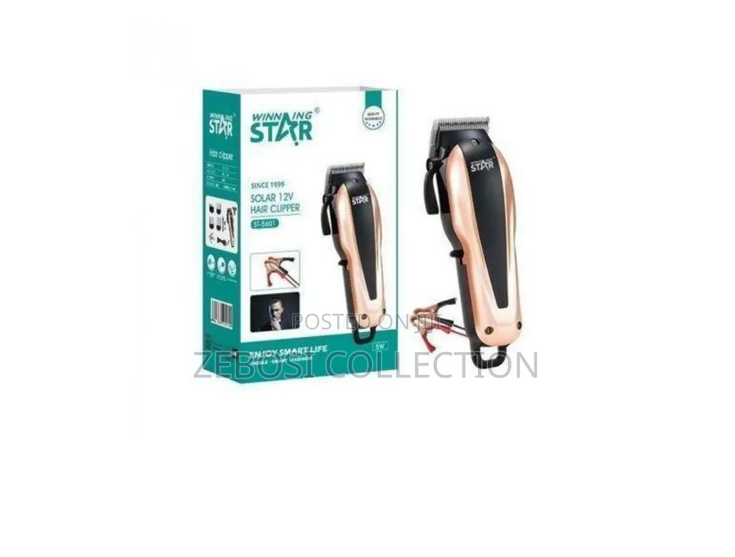 Winningstar Solar 12V Professional Hair Clipper
Shaving Machine -Black