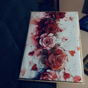 Rose Flower Art Framed Canvas