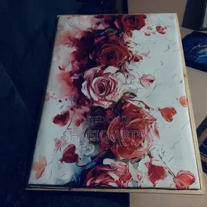 Rose Flower Art Framed Canvas