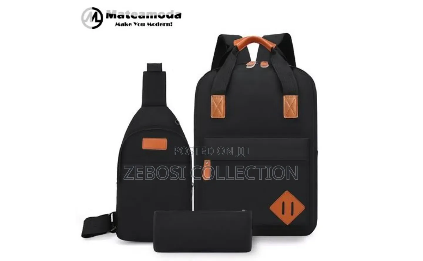 Mateamoda 3 PCS Men Bags Backpacks School
Bags Laptop Bags
