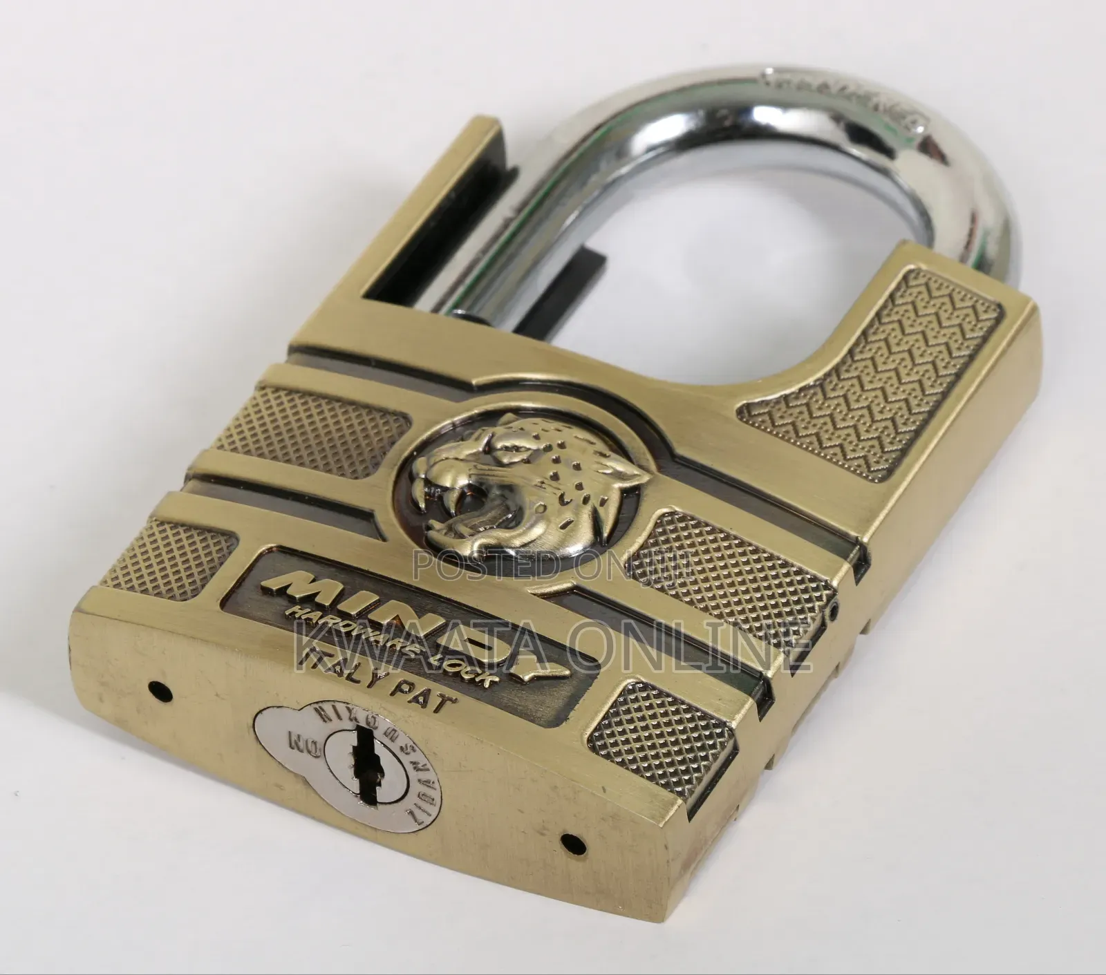 Mindy Zinc Alloy Special Key With Leopard Design Padlock