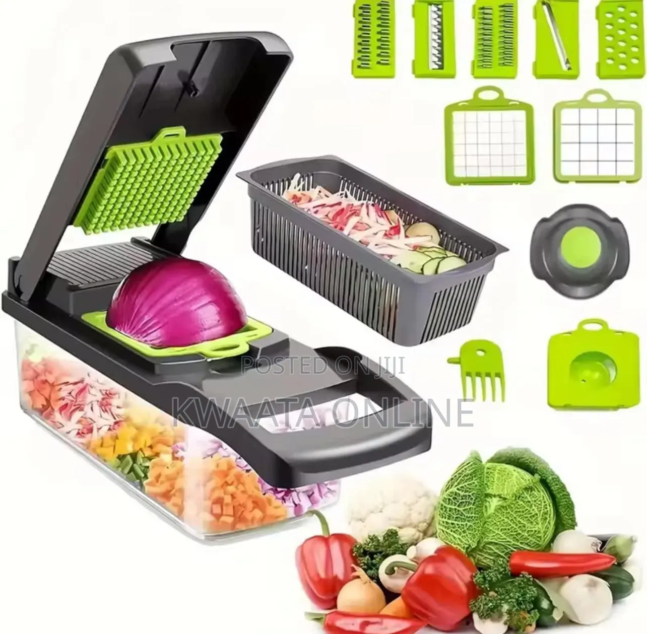 16 PCS Veggie Slicer, Multi-Purpose Vegetable Chopper