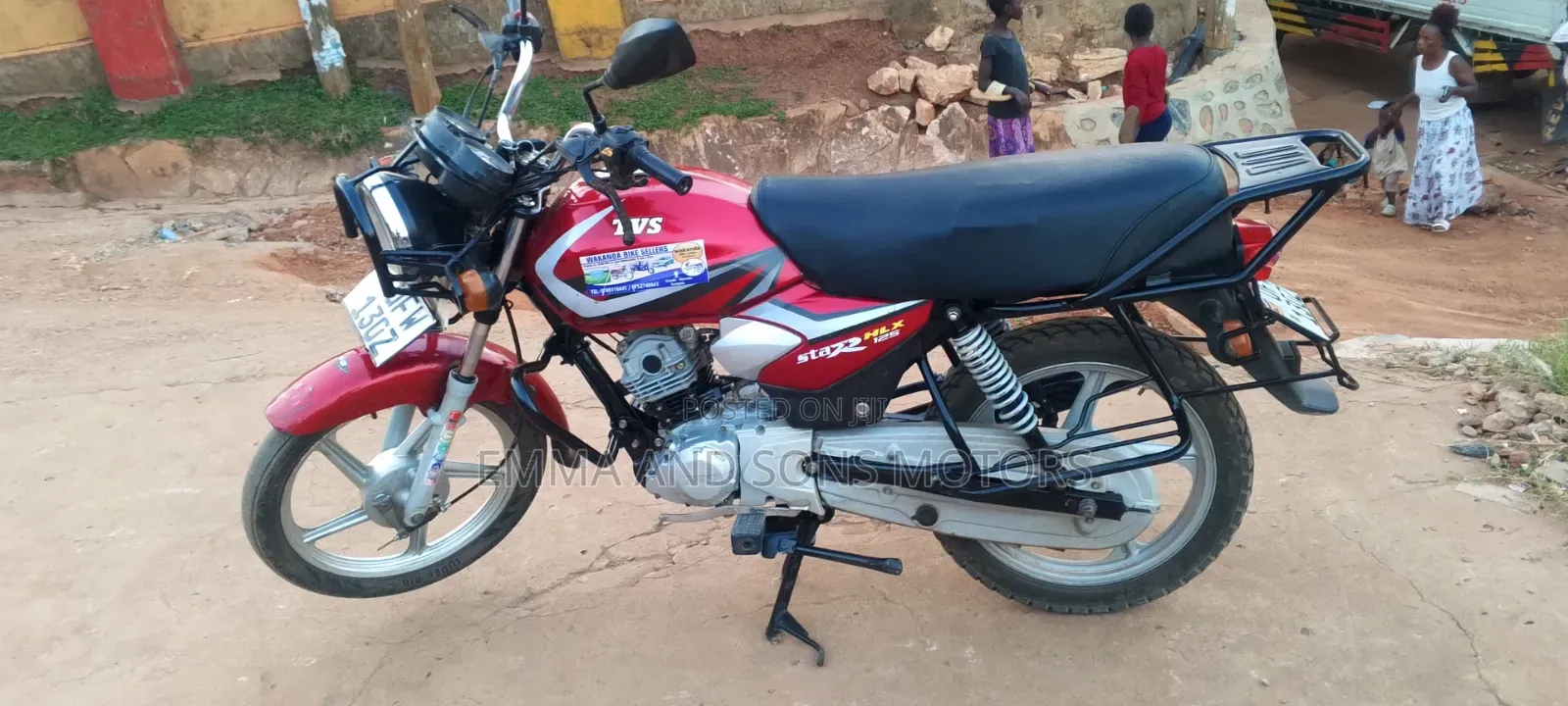 TVS HLX 125 2023 Red