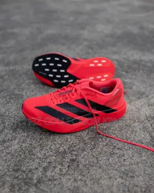 Original Adidas Adizero EVO SL Lucid Red Black Running Sneakers