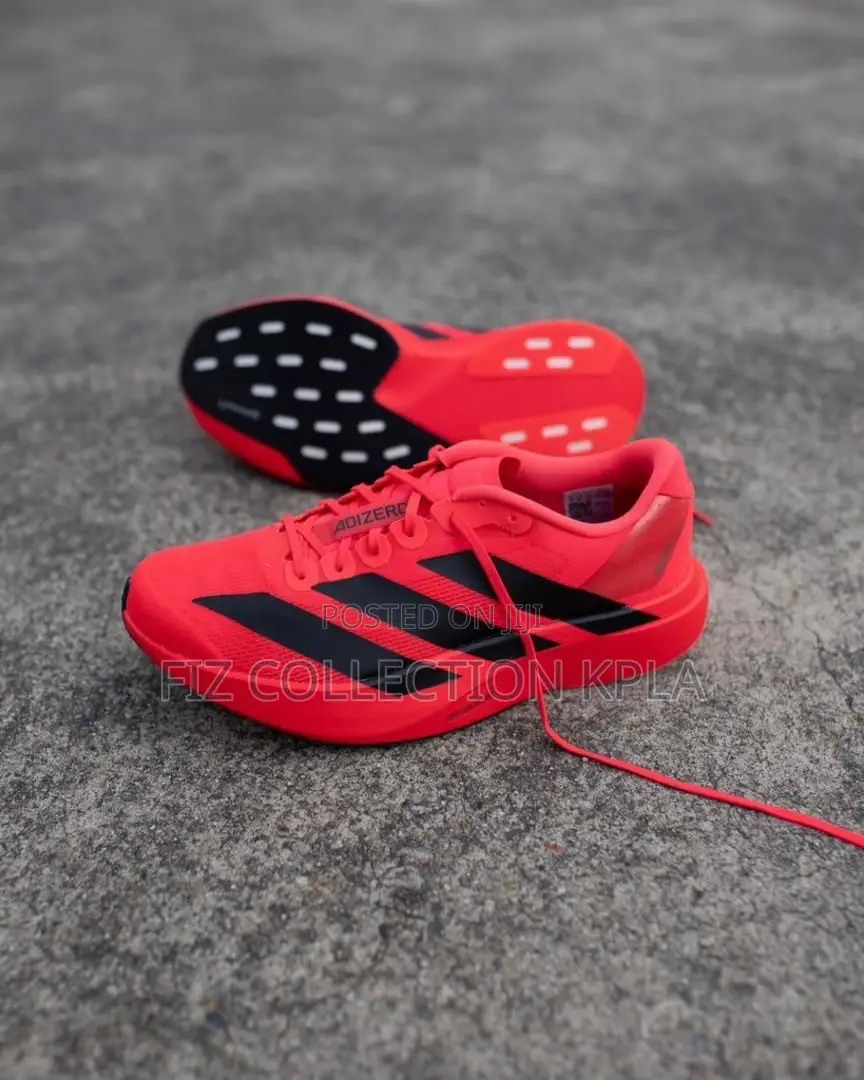 Original Adidas Adizero EVO SL Lucid Red Black Running Sneakers