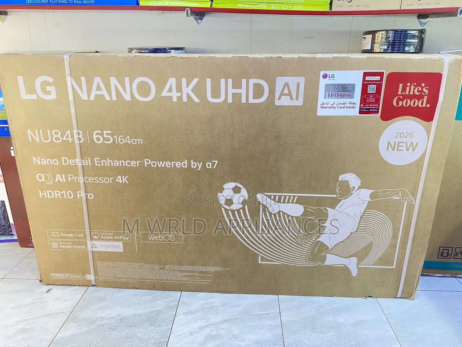 LG 65” Nano 4k UHD Ai