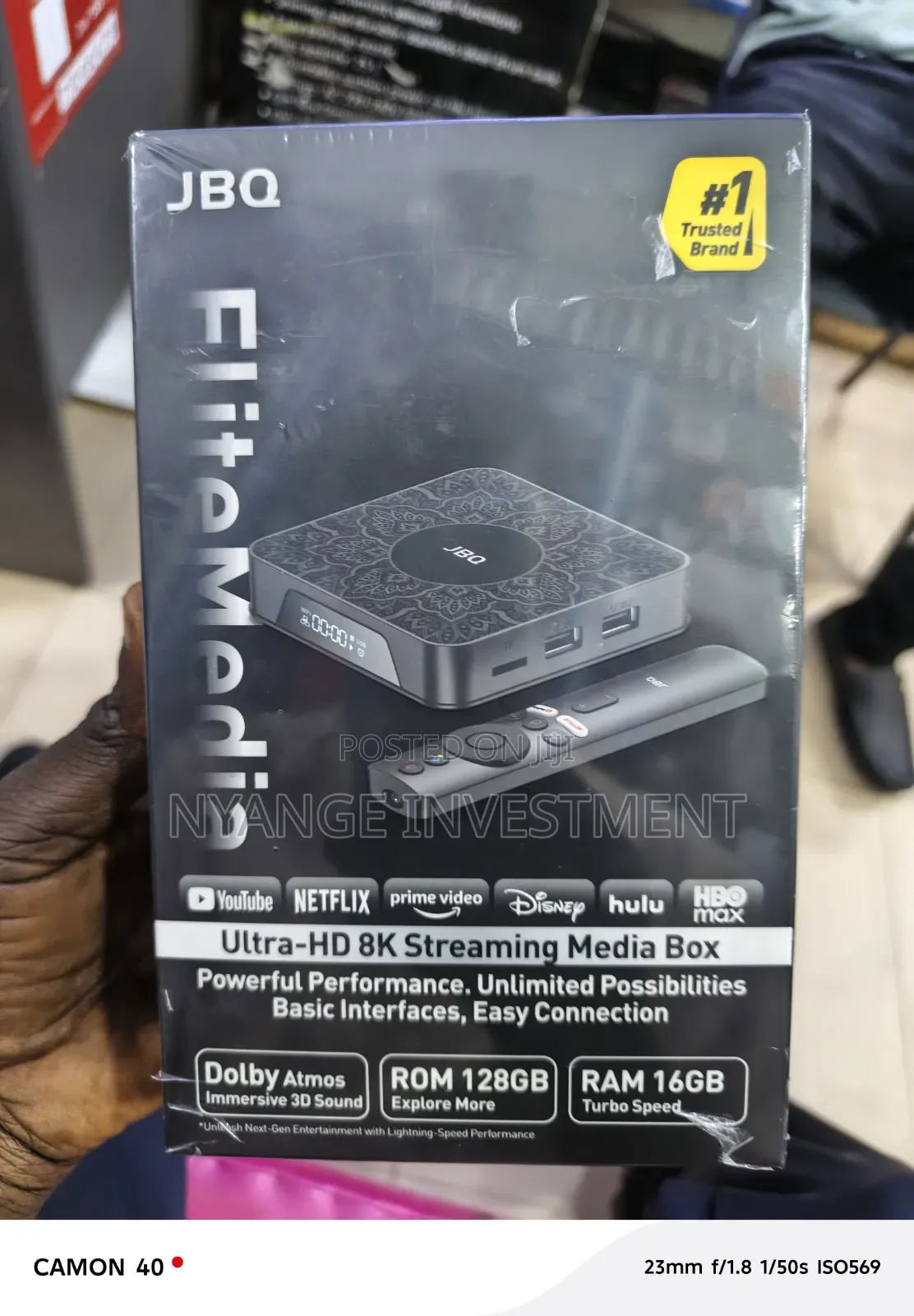 JBQ Elevano Ultra-Hd 8K Streaming Media Box