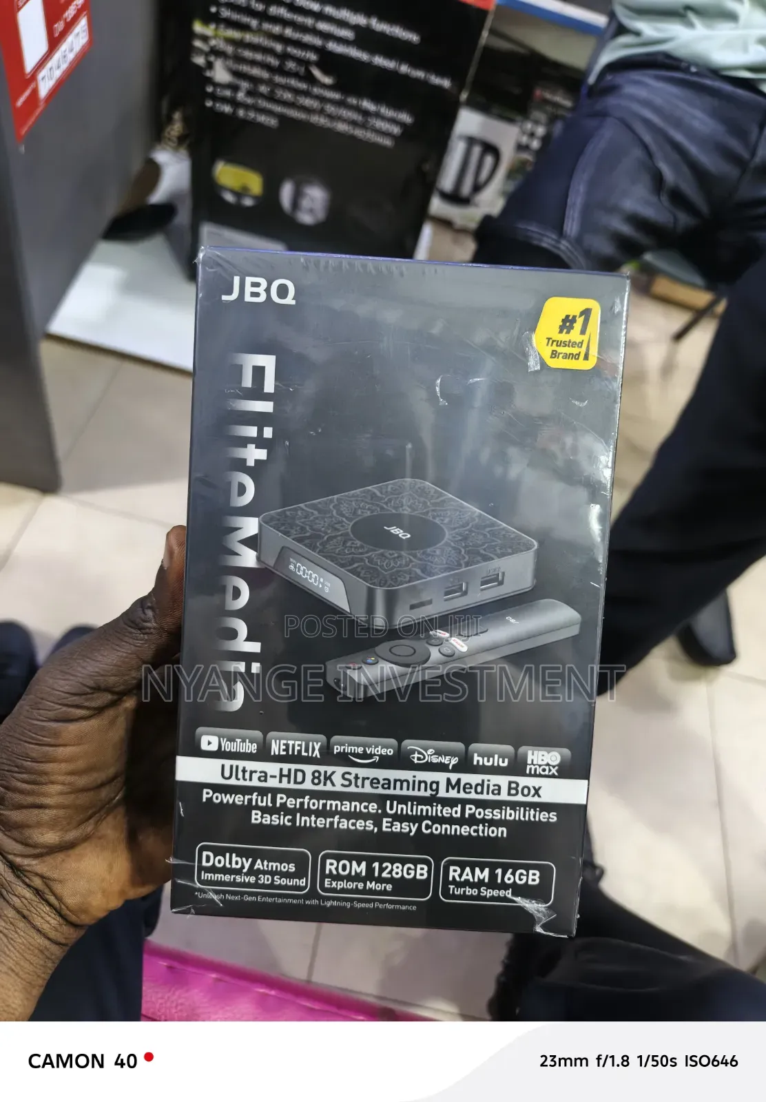 JBQ Elevano Ultra-Hd 8K Streaming Media Box