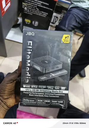 JBQ Elevano Ultra-Hd 8K Streaming Media Box