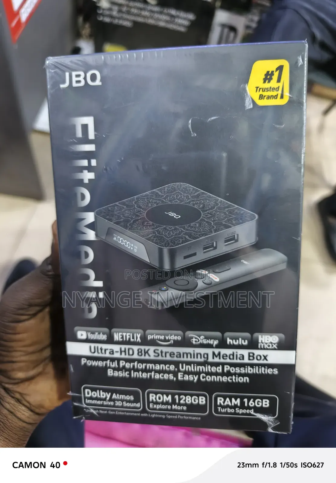 JBQ Elevano Ultra-Hd 8K Streaming Media Box