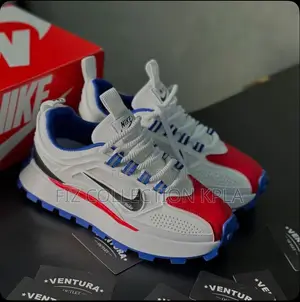Original Nike Bailleli White Red & Blue Chunky Sneakers