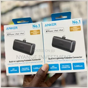 Anker Nano Power Bank (12W, Built-in Lightning Connector.