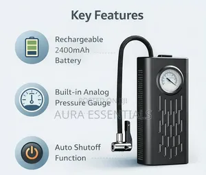 Cordless Air Pump for Car & Bike Tyres