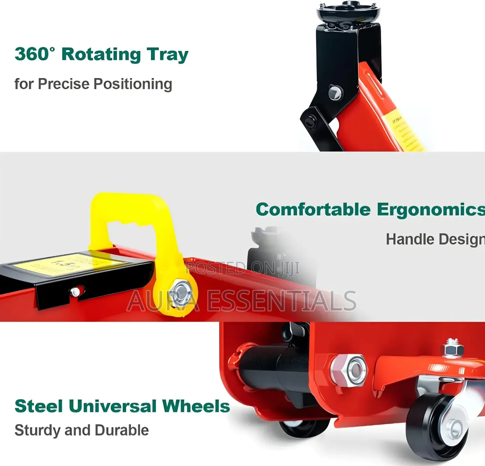 Trolley Jack With Hydraulic Piston Quick Lift Pump