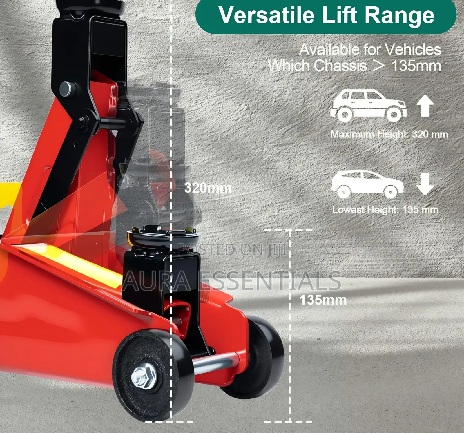 Trolley Jack With Hydraulic Piston Quick Lift Pump