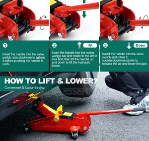 Trolley Jack With Hydraulic Piston Quick Lift Pump