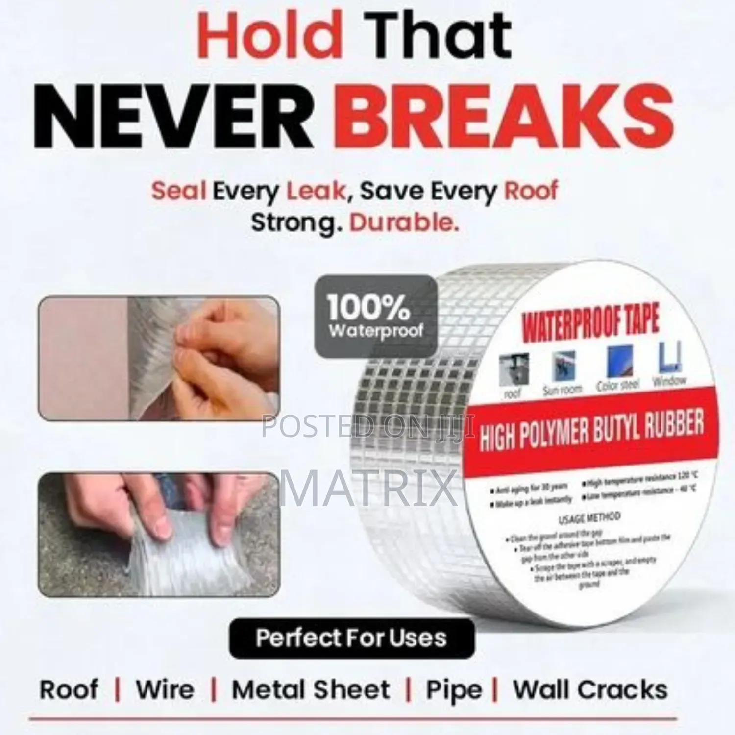 Rubber Aluminum Waterproof Tape