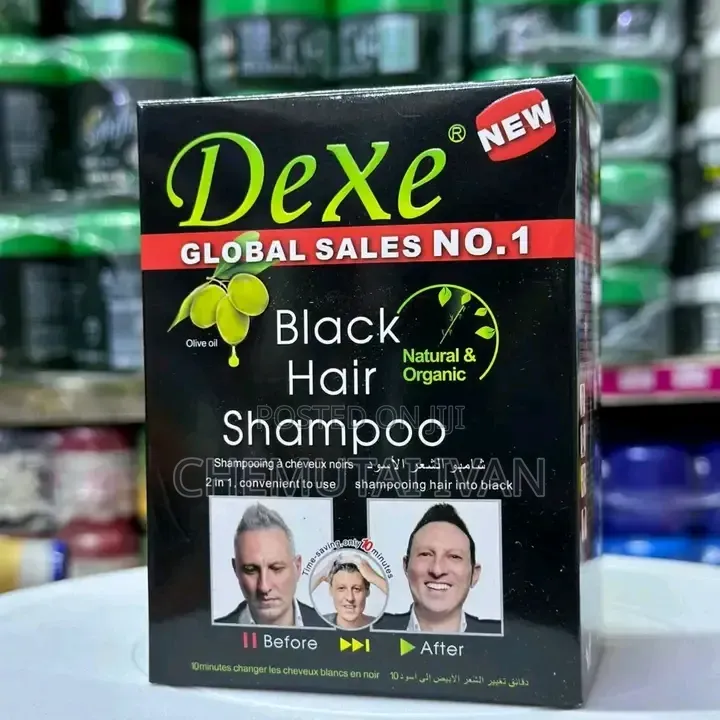 10pcs of 2 in 1 Dexe Black Hair Shampoo