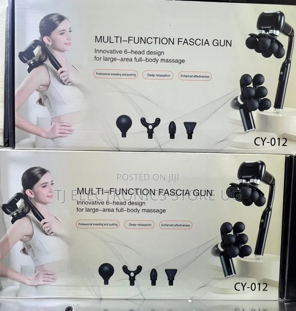 Cy-012 Multi Function Massage Gun  Innovative 6 Head Design